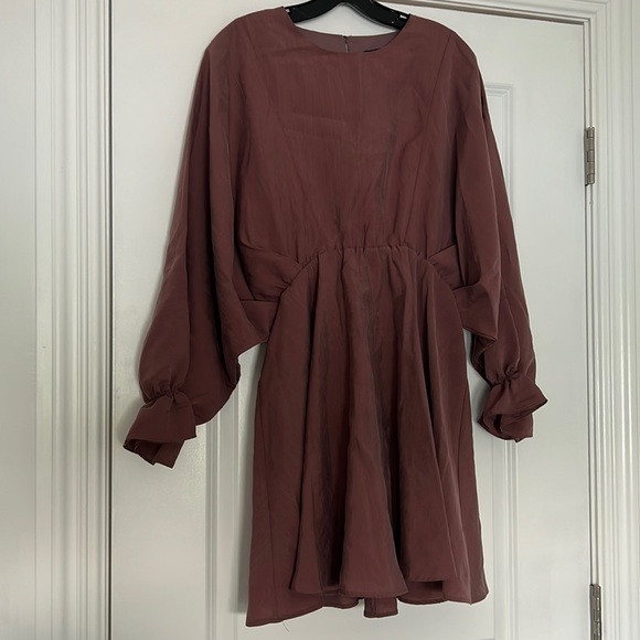 ZARA PURPLE BATWING DRESS - Picture 1 of 6